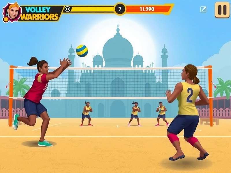Taj Volley Warriors Game Screenshot